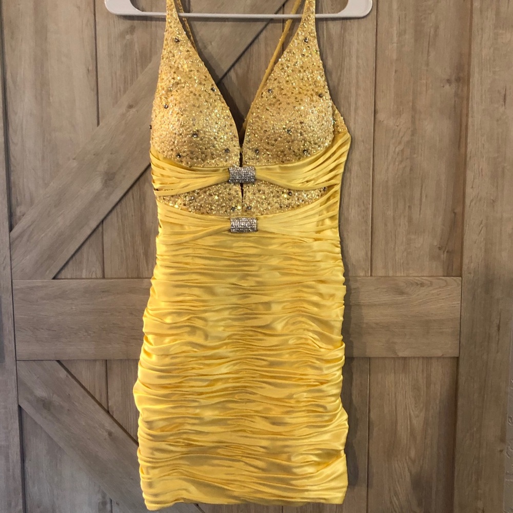 Yellow formal dress